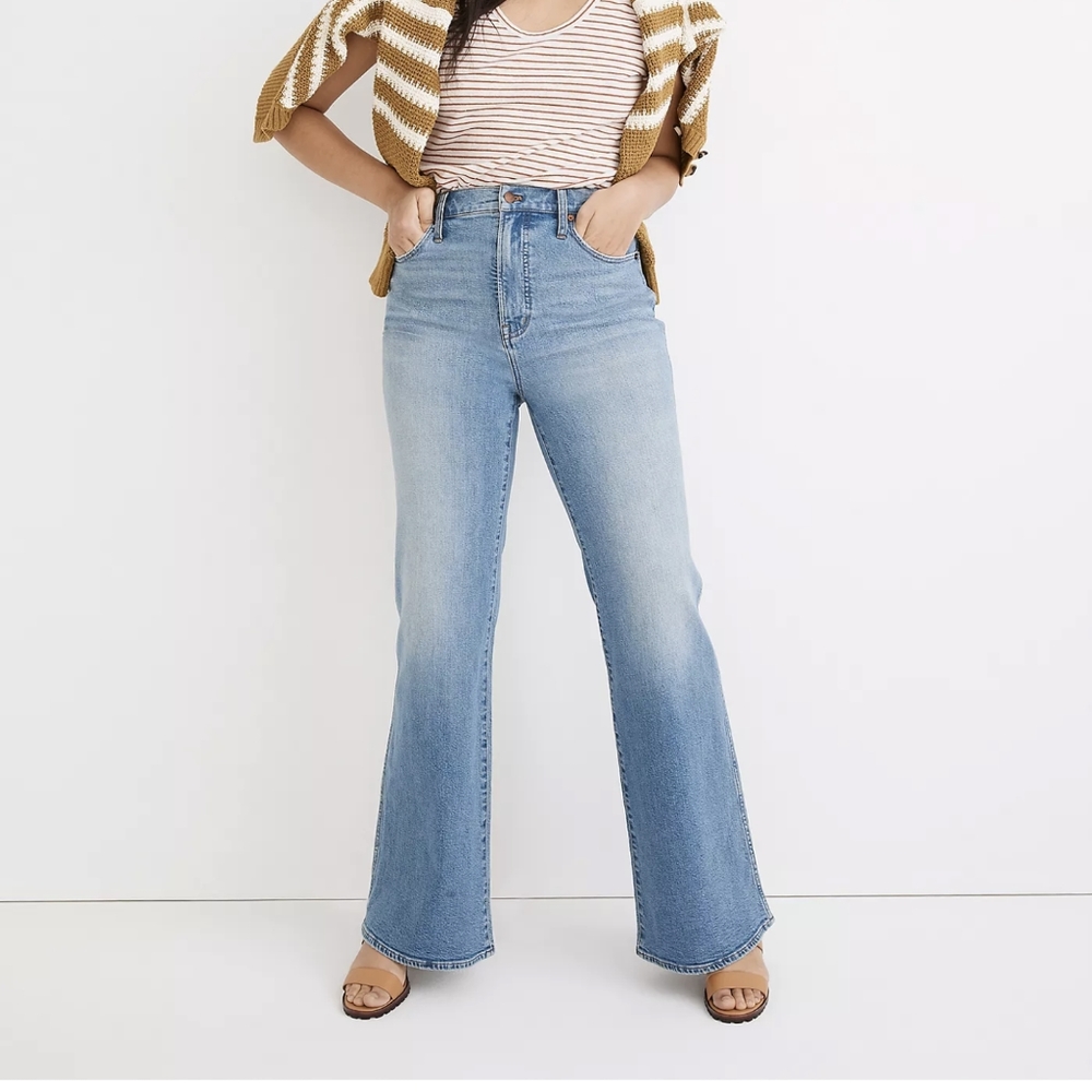 Madewell 11" high rise flare